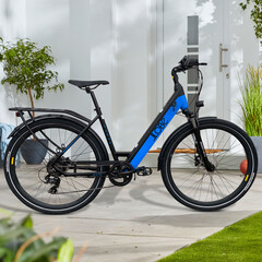 Im Aldi-Onlineshop gibt es ab morgen das Llobe Yukon Lady Trekking-E-Bike zum günstigen Preis. (Bild: Aldi-Onlineshop)