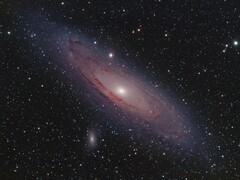 Ein Bild der Andromeda-Galaxie und dem Weltraum