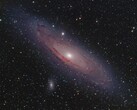 Ein Bild der Andromeda-Galaxie und dem Weltraum
