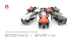Mit je zwei Evo Nano und Evo Lite Drohnen fliegt Autel gegen die Platzhirschen DJI Mini 2 und DJI Air 2S an.