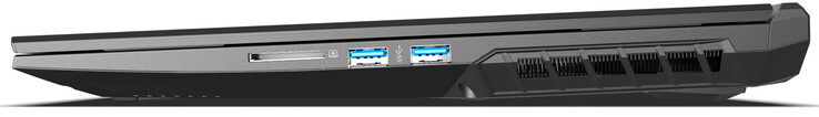 Rechts: 2x USB-A 3.0, Kartenleser (SD/SDHC/SDXC) (Bildquelle: Schenker)