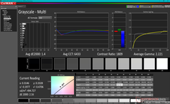 Graustufen nach Kalibrierung