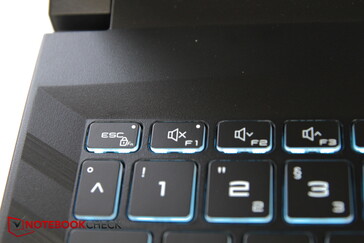 Kleine Tastenoberreihe