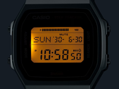 Zifferblatt einer Casio Uhr, aus der Nähe