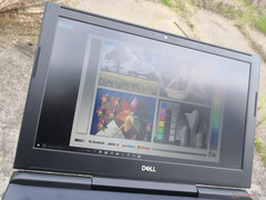 an einem bewölkten Tag (die Helligkeit reicht nur für Innenräume aus)