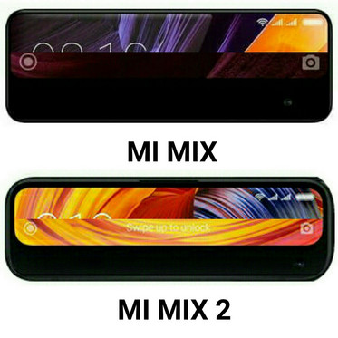Das oben randlose Mi Mix und Mi Mix 2 lagert unten aus. (Bild: @DesaiRaj414)