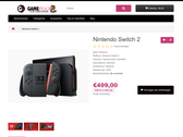 Nintendo Switch 2 bei Game-stock.nl (Screenshot)