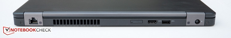 hinten: RJ 45, externer SIM-Schacht (optional), HDMI, USB 3.0, Stromanschluss