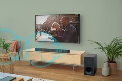 Die Sony HT-S400 Soundbar wird mit einem drahtlosen Subwoofer geliefert. (Bild: Sony)
