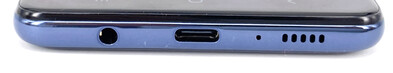 Unten: 3,5mm-Anschluss, USB-C-Port, Lautsprecher