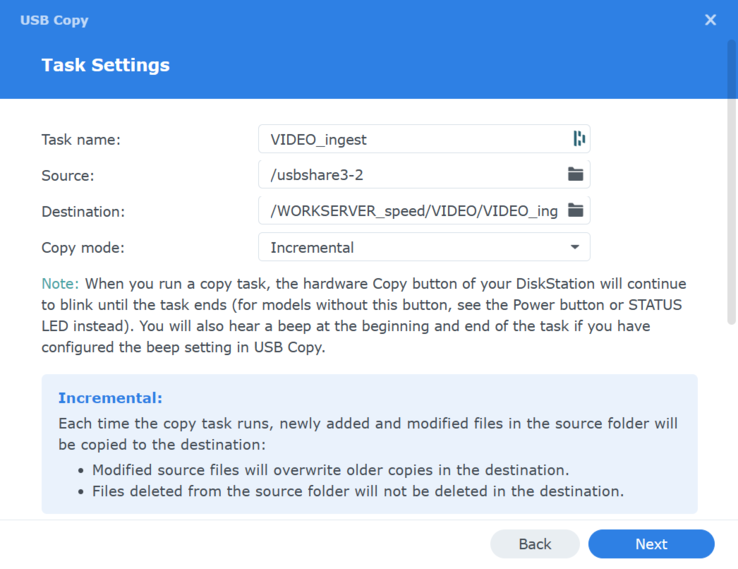 Die USB-Copy App im Detail