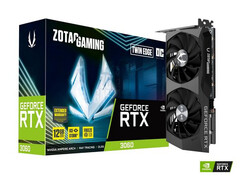 Die Nvidia GeForce RTX 3060 ist bei einem ersten Händler bereits erhältlich – nur fast 300 Euro zu teuer. (Bild: Zotac)