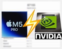 Apple M5 Pro kann im Geekbench OpenCL nicht mit der RTX 5060 Laptop GPU mithalten.