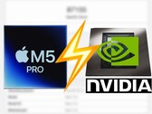Apple M5 Pro kann im Geekbench OpenCL nicht mit der RTX 5060 Laptop GPU mithalten.