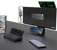 Lumideck: Monitor und mechanische Tastatur
