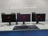 Asus zeigt auf der Gamescom den Unterschied zwischen verschiedenen Beschichtungen (Bildquelle: Notebookcheck)