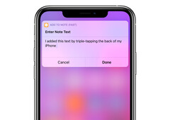 Mit iOS 14 kann man eine ganze Reihe nützlicher Aktionen ausführen, indem man einfach auf die Rückseite des iPhone klopft. (Bild: Federico Viticci, Twitter)