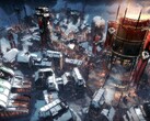 Im Bild: Eine Stadt in Frostpunk.