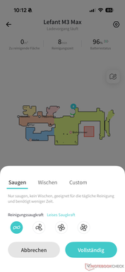 Reinigungs-Einstellungen