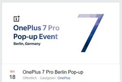 OnePlus 7 Pro: Globale Pop-up Events stehen fest.