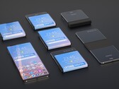 Ein Patent für ein Samsung Klapphandy, das in beide Richtungen gefaltet werden kann.