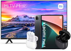Deal: Xiaomi Pad 5 Tablet, Buds 3 (Pro) TWS-In-Ears und Mi TV P1 32 Zoll Smart-TV günstig zu Tiefpreisen.