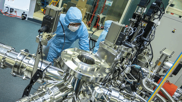 Im eigens eingerichteten Forschungslabor von CSIRO für Quantenbatterien