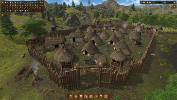 Eine Stadt in Dawn of Man.