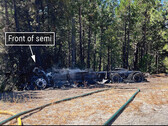 Tesla Semi Truck in Flammen: 50.000 Gallonen Wasser waren nötig, um Feuer zu löschen (Bildquelle: NTSB)