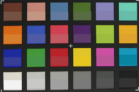 ColorChecker Passport: Im unteren Teil eines jeden Patchfeldes sind die Zielfarben abgebildet.
