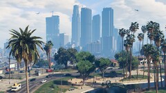 Wie erwartet sieht sieht Los Santos in der PS5-Version von GTA 5 aus grafischer Sicht deutlich besser aus als auf Last-Gen-Konsolen (Bild: Rockstar Games)