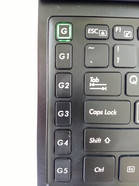 5 Makrotasten mit 5 verschiedenen Profilen