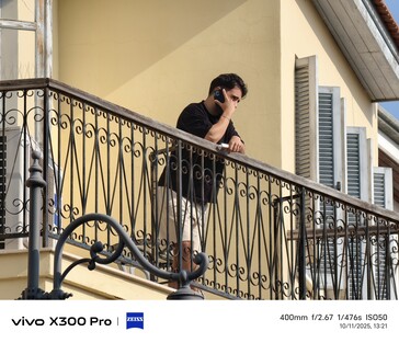 Vivo X300 Pro 400mm mit Tele-Konverter.