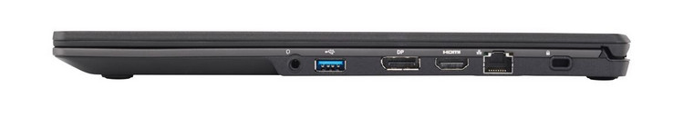 rechts: Audio-Kombi-Port, UBS 3.0 Typ-A, DisplayPort, HDMI, Ethernet, Kensington Lock