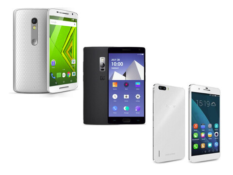Im Vergleich: OnePlus 2 vs. Honor 6 Plus vs. Motorola Moto X Play