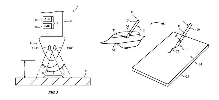 In der Stiftspitze soll eine Sensorik sitzen (Bild: Apple)