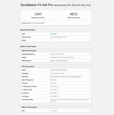 TerraMaster F4-425 Pro mit Intel Core 3 N350