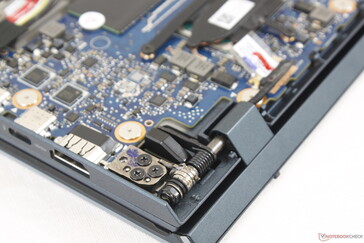 Nahaufnahme der redesignten Scharniere