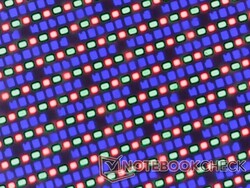 Spiegelnde OLED-Subpixel sind scharf und nur bei naher Ansicht leicht körnig