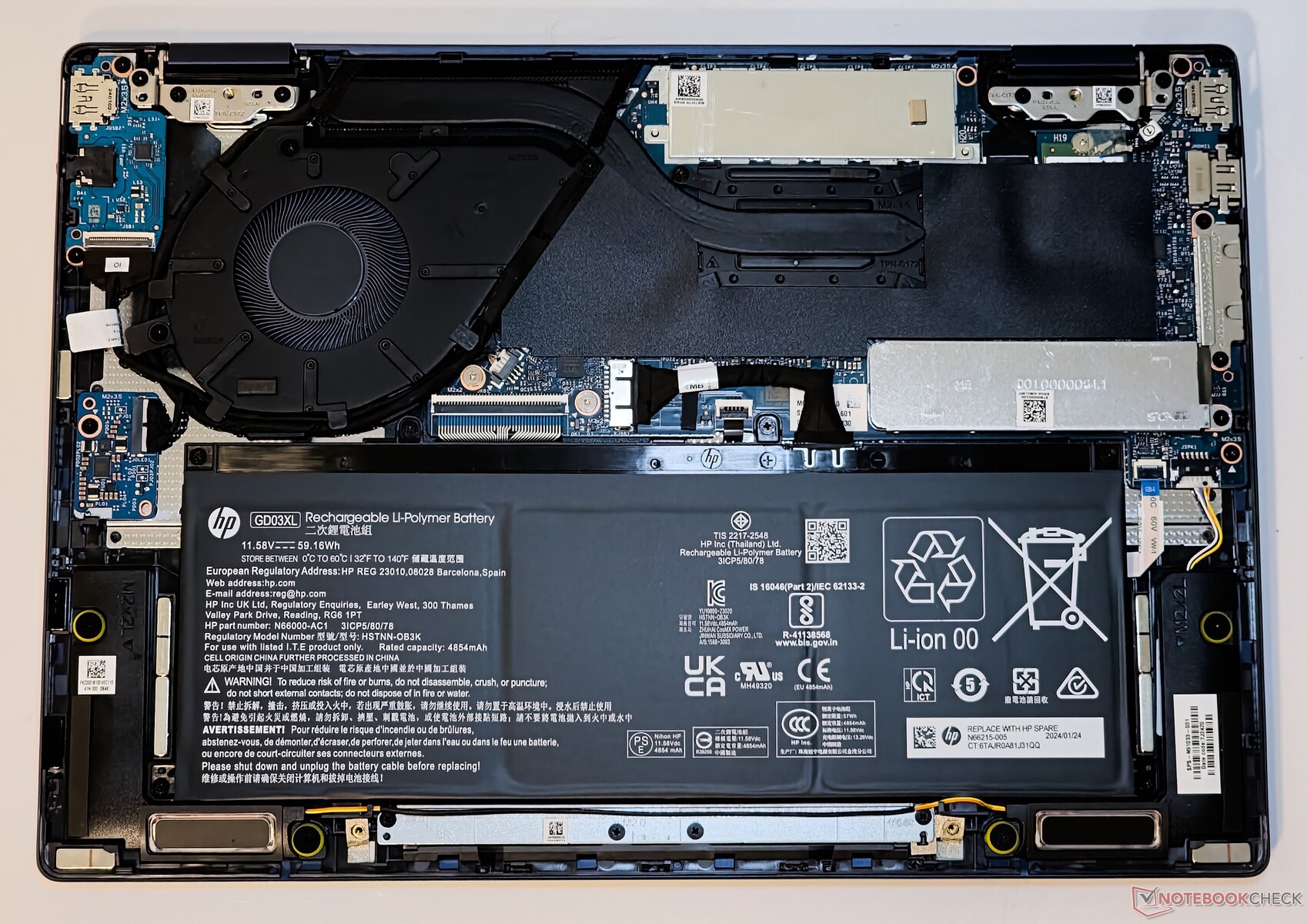 Vis De Fond De Châssis Pour HP Pavilion X360 14-EK - Lot De 4 Vis Noires, Remplacement Facile