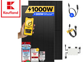 Solakon-Balkonkraftwerk mit bifazialen Solarmodulen von Ja Solar und FoxEss-Wechselrichter bei Kaufland