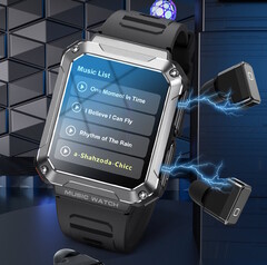 Lemfo: Smartwatch mit Kopfhörern