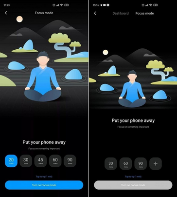 Links die alte Benutzeroberfläche, rechts das Gegenstück in MIUI 12. (Bild: XDA Developers)