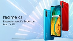 Realme C3 auf Live-Launch-Event in Indien vorgestellt.