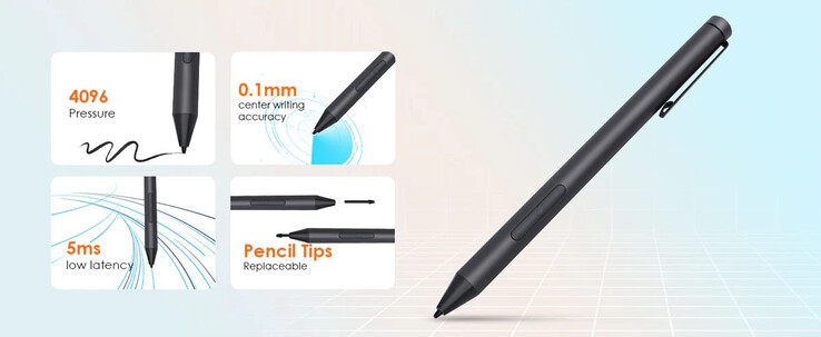 Die Eingabe mit einem Stylus wird unterstützt