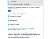 Mit dem nächsten großen Windows-Update, fällt das Teilen der WiFi-Passwörter mit Freunden weg.