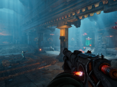 In Abyssus kann zwischen acht einzigartigen Waffen gewählt werden, die jeweils mit einer von 45 möglichen Modifikationen angepasst werden können. Im Bild - ein Screenshot aus dem Spiel. (Bildquelle: Steam)