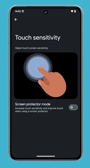 Mit dem Pixel 9 dürfte Google das Touch-Sensitivity-Feature des Pixel 8 um "Adaptive Touch" erweitern. (Bild: Android Authority)