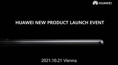 Huawei hat ein Launch-Event für den 21. Oktober angekündigt. (Bild: Huawei)