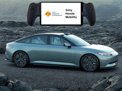 Das PlayStation Portal soll auch im Sony Honda Afeela 1 stecken (Bildquelle: Sony Honda Mobility, Sony PlayStation - editiert)